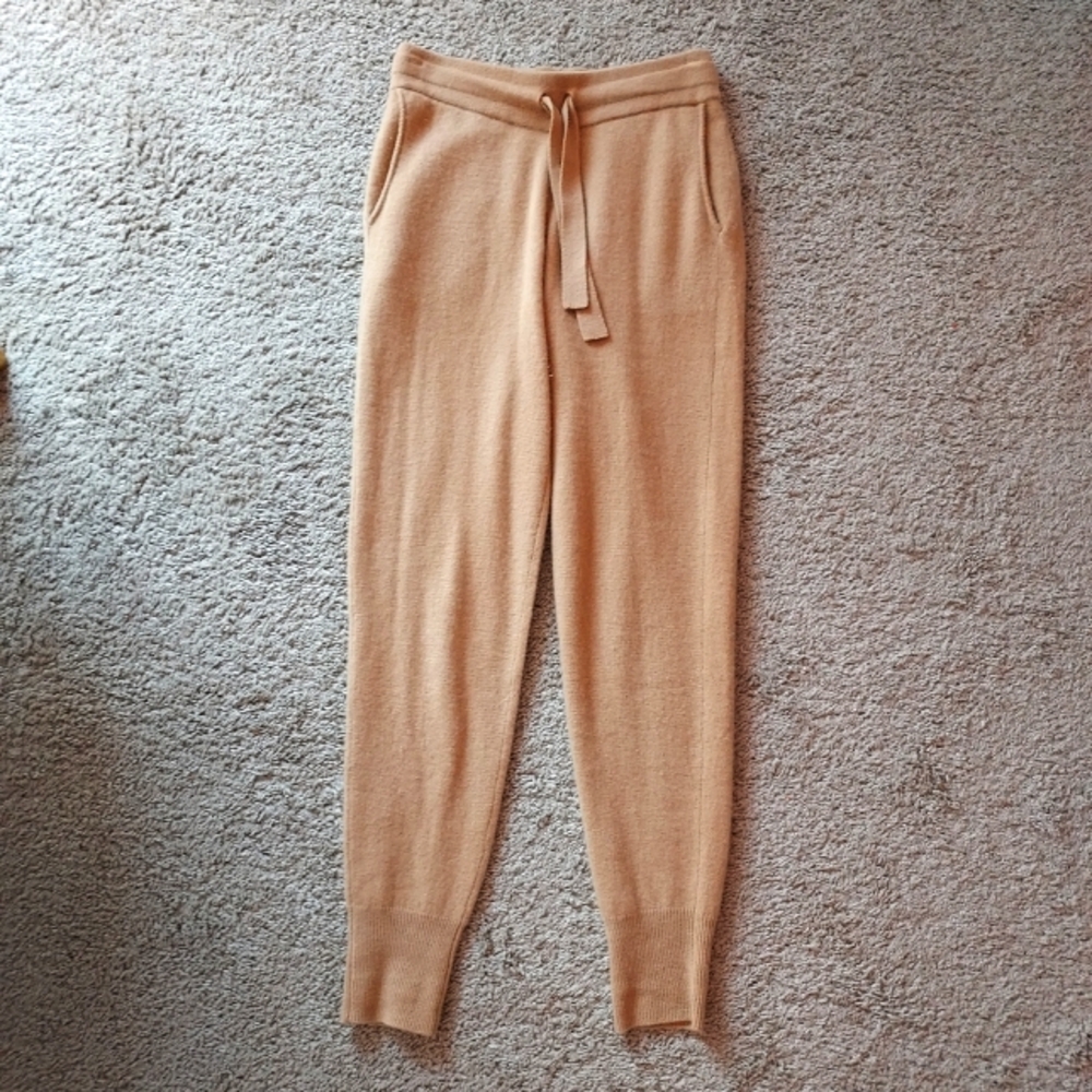 Naadam Off-Duty Cashmere Joggers Sweatpants Camel XS